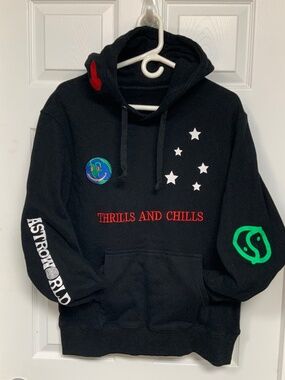 Cactus Jack Astroworld Thrills and Chills Travis Scott Hoodie (Men’s Large)
